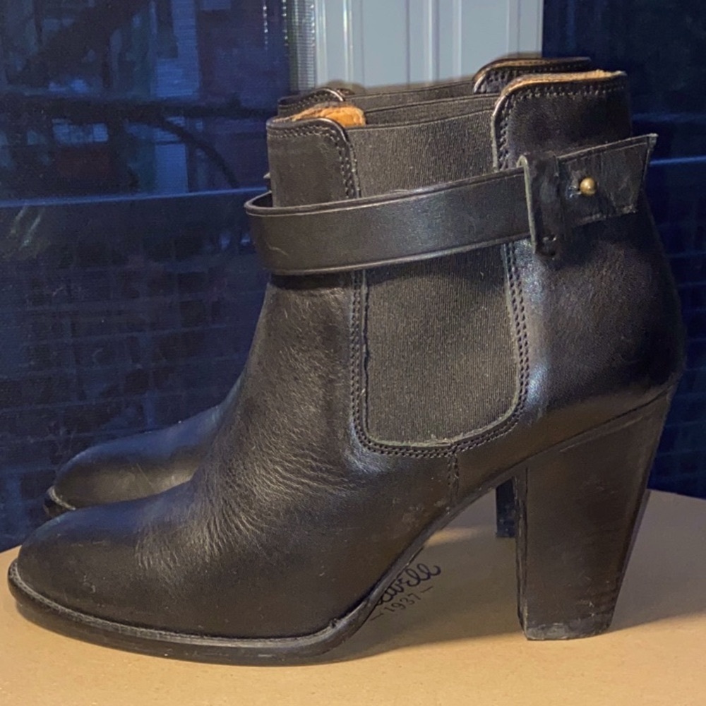 Leather Madewell Lonny Boot – Black – Size 7.5 – Excellent Used Condition